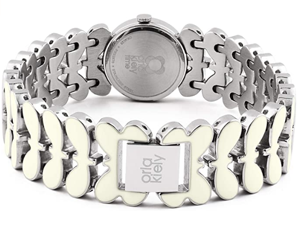 Orla Kiely Laurel White Stainless Steel Bracelet Watch