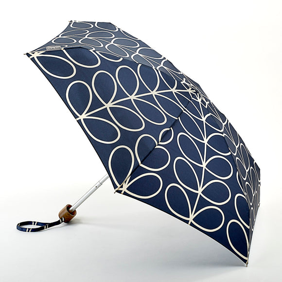 Orla Kiely Tiny-2 Lightweight Compact Umbrella - Linear Leaf