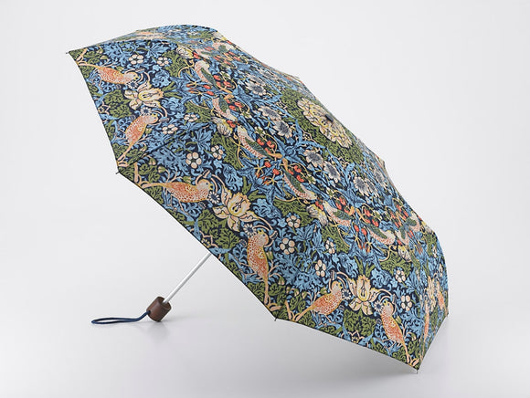 Morris & Co Minilite-2 Lightweight Compact Umbrella - Strawberry Thief