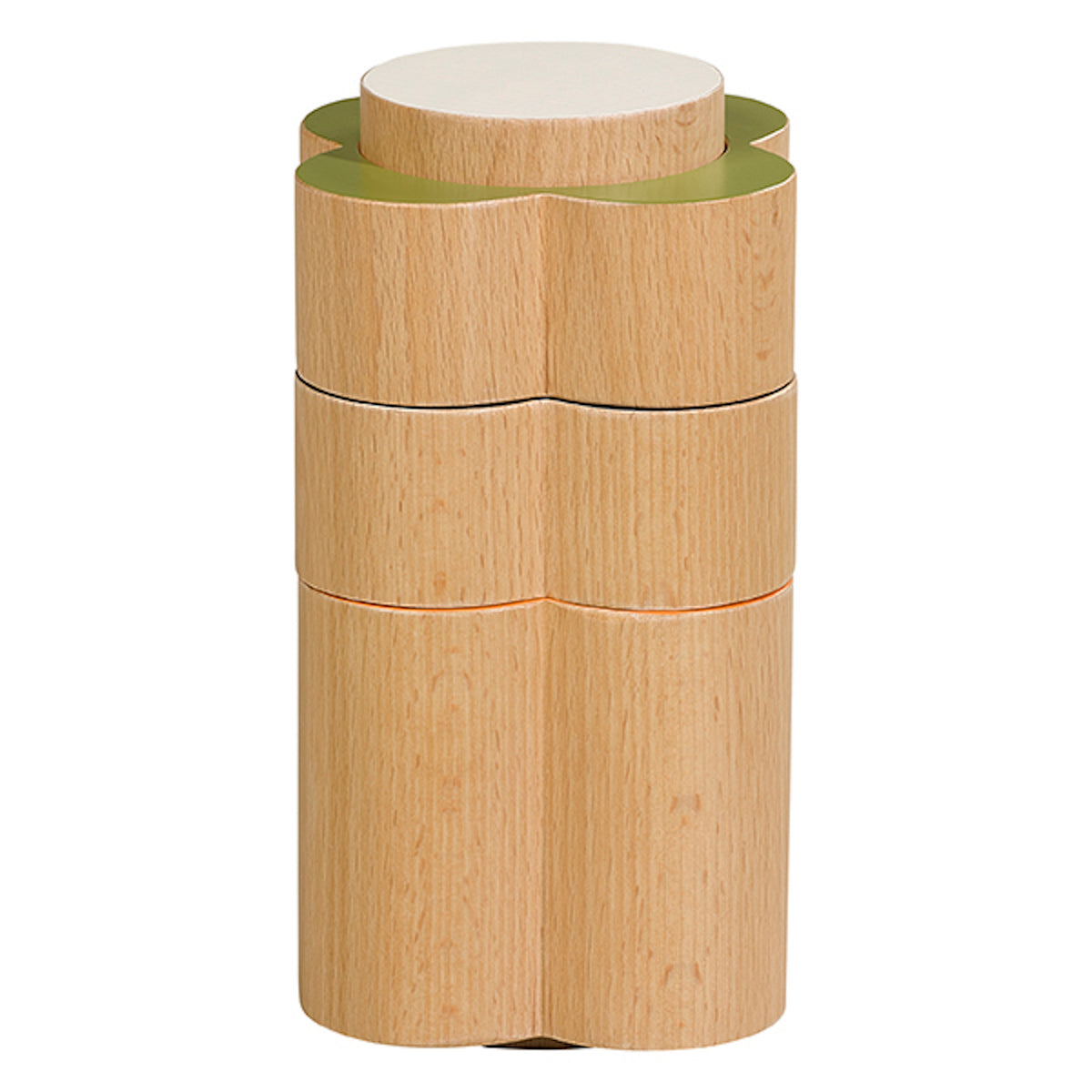 Orla Kiely OK118 Set of 3 Wooden Flower Desk Pots Babylon Emporium