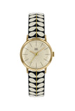 Orla Kiely Patricia Small Black and Cream Stem Print Strap Watch