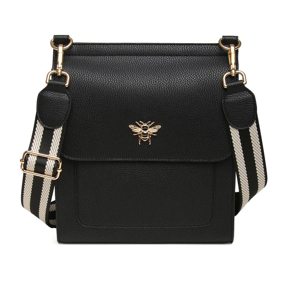 Alice Wheeler London Ladies Vegan Faux Leather LARGE Bloomsbury Cross Body Bag