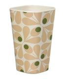 Orla Kiely Bamboo Tumbler (450ml) - Acorn Spot Pale Rose