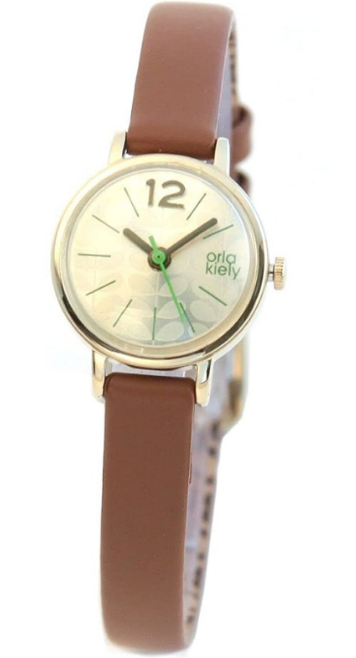 Orla Kiely Cecelia Ladies Tan Leather Strap Mutli-Stem Dial Watch