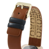 Orla Kiely Poppy Ladies Tan Leather Strap Flower Shaped Dial Watch