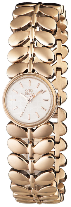 Orla Kiely Laurel Rose Gold Plated Bracelet Watch