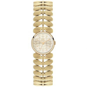 Orla Kiely Laurel Gold Plated Bracelet Watch