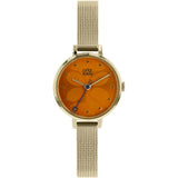 Orla Kiely Ivy Gold Plated Mesh Bracelet Watch