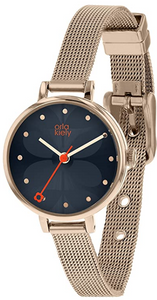 Orla Kiely Ivy Ladies Rose Gold Stainless Steel Mesh Dial Watch