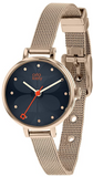Orla Kiely Ivy Ladies Rose Gold Stainless Steel Mesh Dial Watch