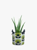 Orla Kiely Medium Plant Bag 70s Oval Flower Apple (Green)