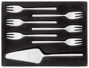 Stellar Rochester Stainless Steel 7 Piece Cake Set