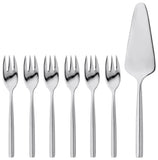Stellar Rochester Stainless Steel 7 Piece Cake Set