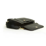 Alice Wheeler London Ladies Vegan Faux Leather Bloomsbury Cross Body Bag - Black
