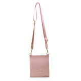 Alice Wheeler London Ladies Vegan Faux Leather Bloomsbury Cross Body Bag - Pink