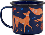 Folklore Enamel Mug - Fox (Navy)