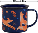 Folklore Enamel Mug - Fox (Navy)