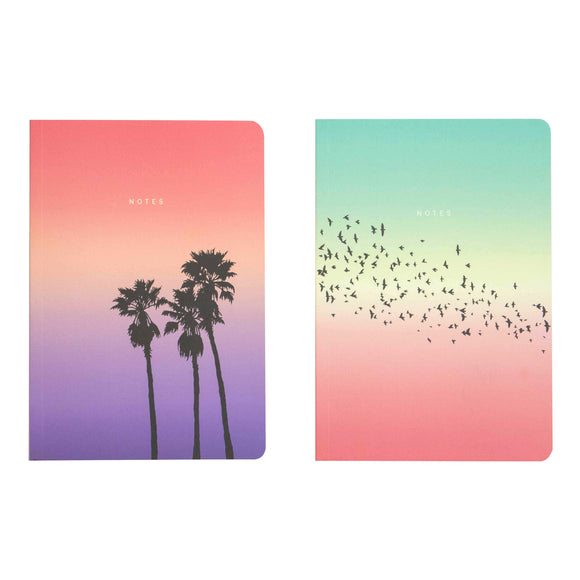Notebook Collection - 2x A5 Sunset