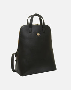 Alice Wheeler London Ladies Vegan Faux Leather Henley Backpack - Black