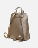 Alice Wheeler London Ladies Vegan Faux Leather Henley Backpack - Bronze