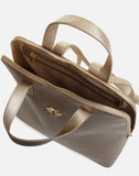 Alice Wheeler London Ladies Vegan Faux Leather Henley Backpack - Bronze