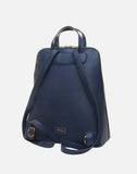Alice Wheeler London Ladies Vegan Faux Leather Henley Backpack - Navy Blue