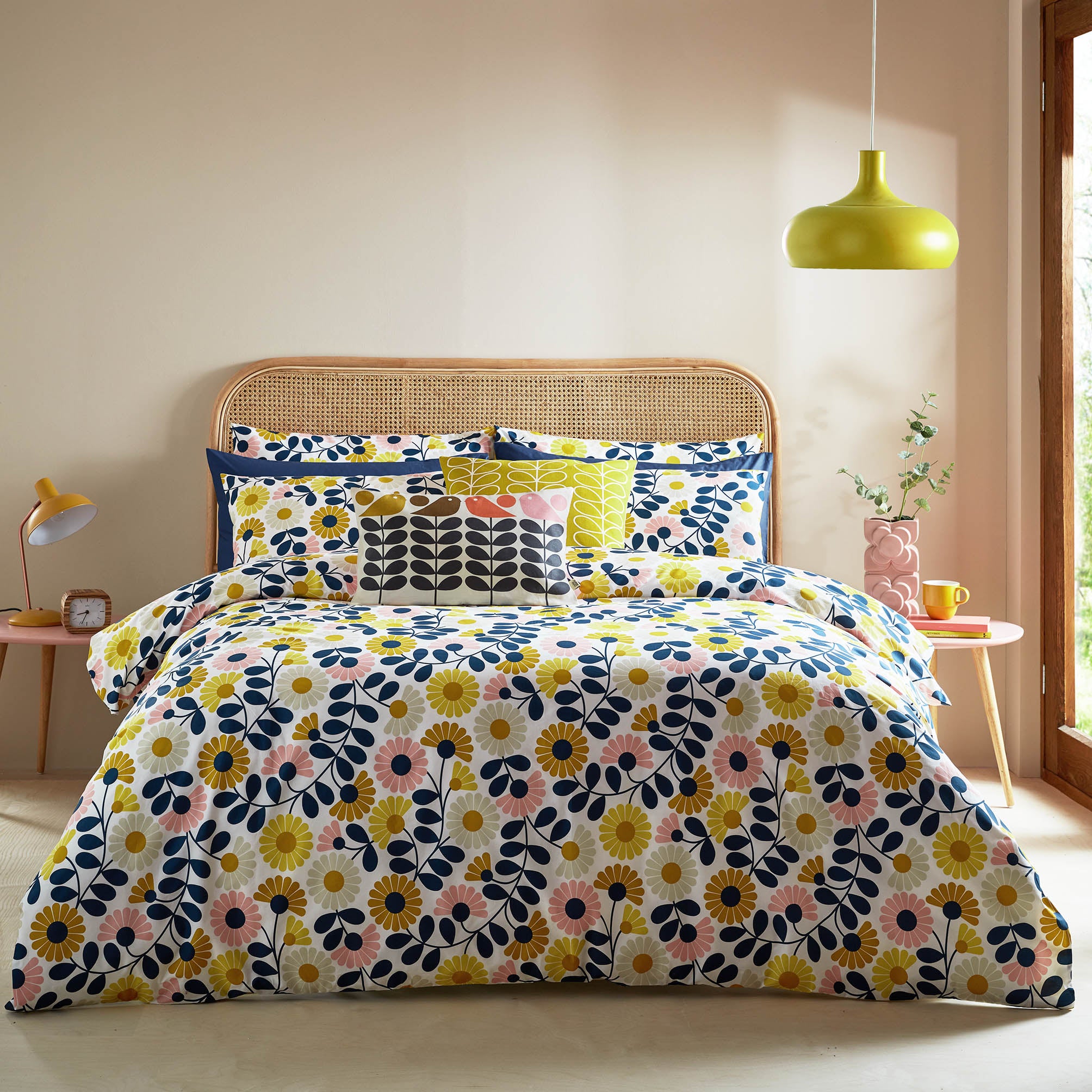 Orla Kiely Set Copripiumino Singolo 137x200 Cm Con Federa – 100% Cotone, Lavabile A 40°, Motivo Multi Stem