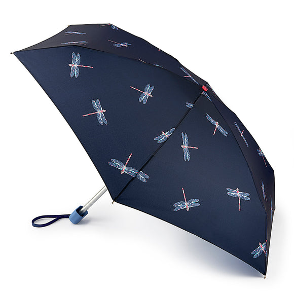 Joules Tiny-2 Lightweight Compact Umbrella - Dragonflies