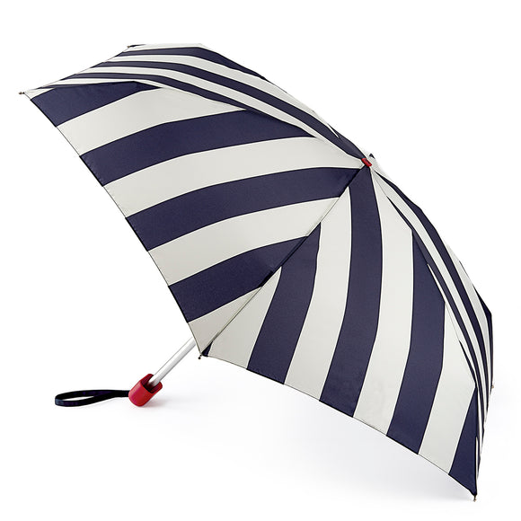 Joules Tiny-2 Lightweight Compact Umbrella - Coastal Stripe