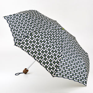 Orla Kiely Minilite-2 Lightweight Compact Umbrella - Flower Shadow Dot Ink
