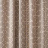 Orla Kiely Linear Stem Latte Eyelet Lined Curtains
