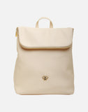Alice Wheeler London Ladies Vegan Faux Leather Marlow Backpack - Cream