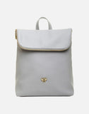 Alice Wheeler London Ladies Vegan Faux Leather Marlow Backpack - Grey