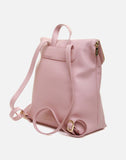 Alice Wheeler London Ladies Vegan Faux Leather Marlow Backpack - Pink