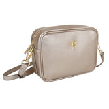 Alice Wheeler London Ladies Vegan Faux Leather Mayfair Camera Cross Body Bag - Bronze
