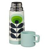 Orla Kiely 350ml Flask - 70s Oval Flower Green