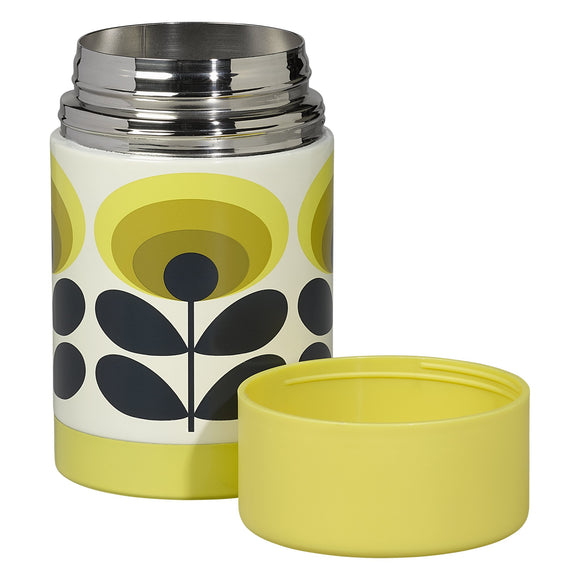 Orla Kiely 500ml Food Flask - 70s Oval Flower Yellow