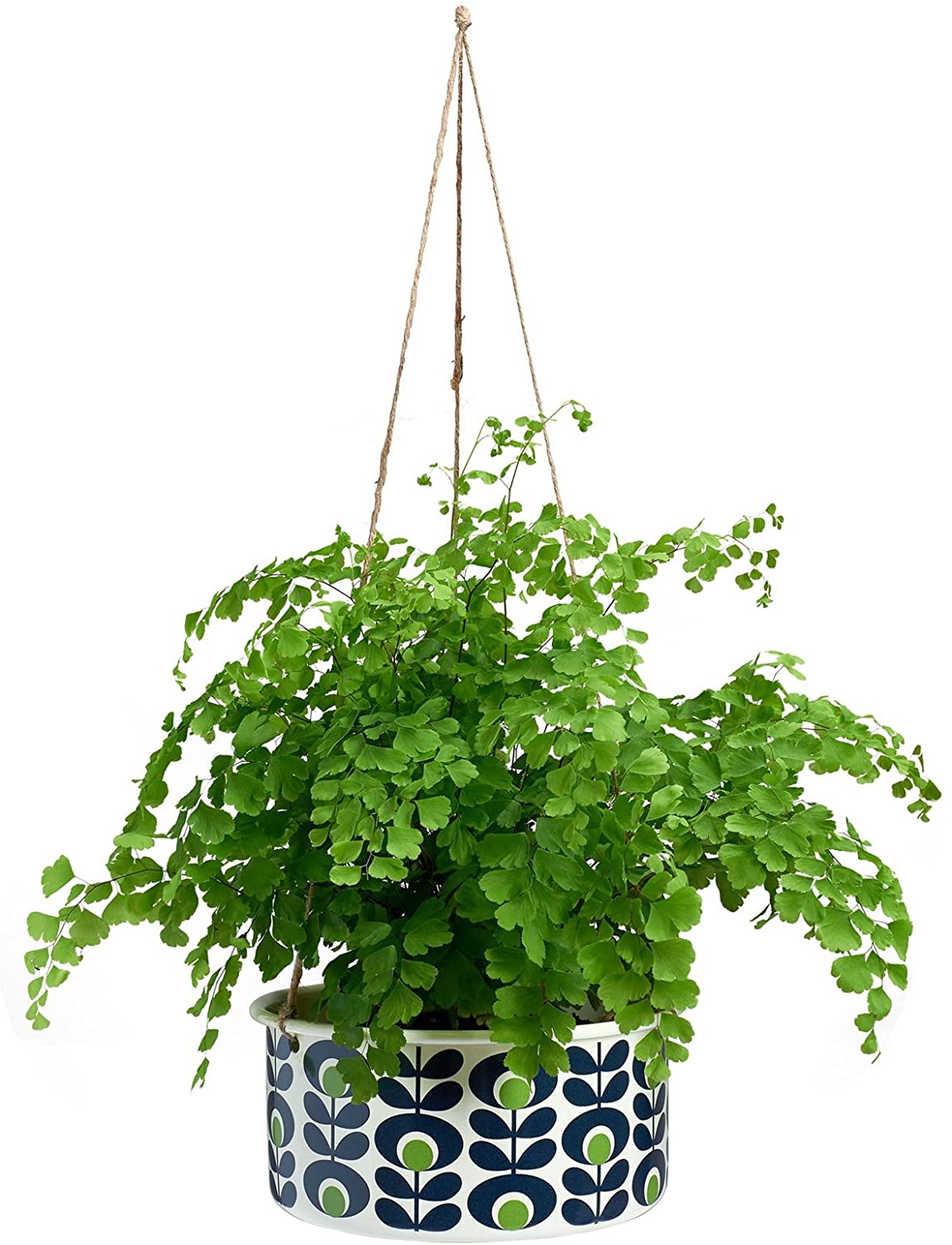 orla kiely hanging plant pot Orla Kiely Enamel Hanging Plant Pot
