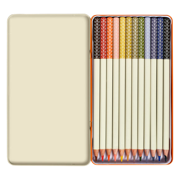 Orla Kiely Colouring Pencils (Set of 12) - Linear Stem