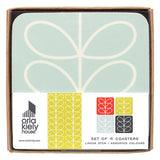 Orla Kiely Set of 4 Coasters - Linear Stem