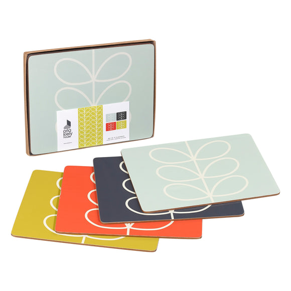 Orla Kiely Set of 4 Placemats - Linear Stem