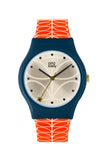 Orla Kiely Bobby Ladies Red Plastic Strap Stem Print Watch