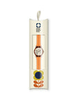 Orla Kiely Bobby Ladies Orange Plastic Strap Stem Print Watch