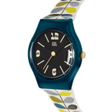 Orla Kiely Bobby Ladies Cream with Multicoloured Printed Plastic Strap Stem Print Watch