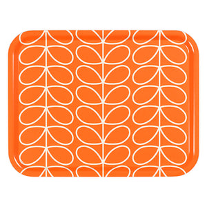 Orla Kiely Large Rectangular Tray - Linear Stem Persimmon
