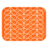 Orla Kiely Large Rectangular Tray - Linear Stem Persimmon