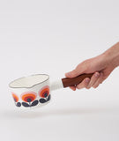 Orla Kiely Enamel Milk Pan - 70s Oval Flower