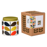 Orla Kiely Ceramic Storage Jar with Lid (1 Litre) - Multi Stem