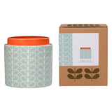 Orla Kiely Ceramic Storage Jar with Lid (1 Litre) - Linear Stem Duck Egg