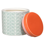 Orla Kiely Ceramic Storage Jar with Lid (1 Litre) - Linear Stem Duck Egg